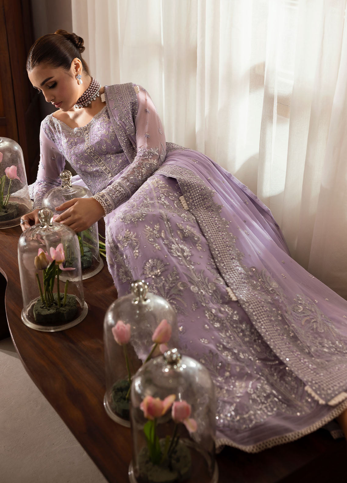 Gulaal | Reverie Embroidered Chiffon | PAREESA -  Gulaal Ladies Clothes - Original Designer Dress - House of Maryam
