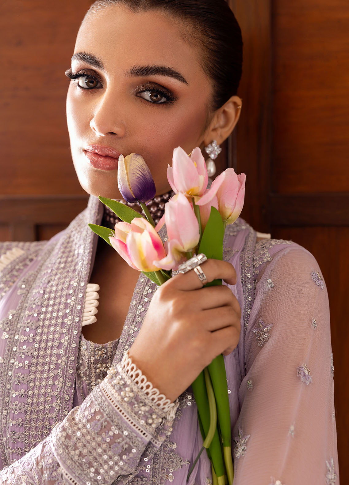 Gulaal | Reverie Embroidered Chiffon | PAREESA -  Gulaal Ladies Clothes - Original Designer Dress - House of Maryam