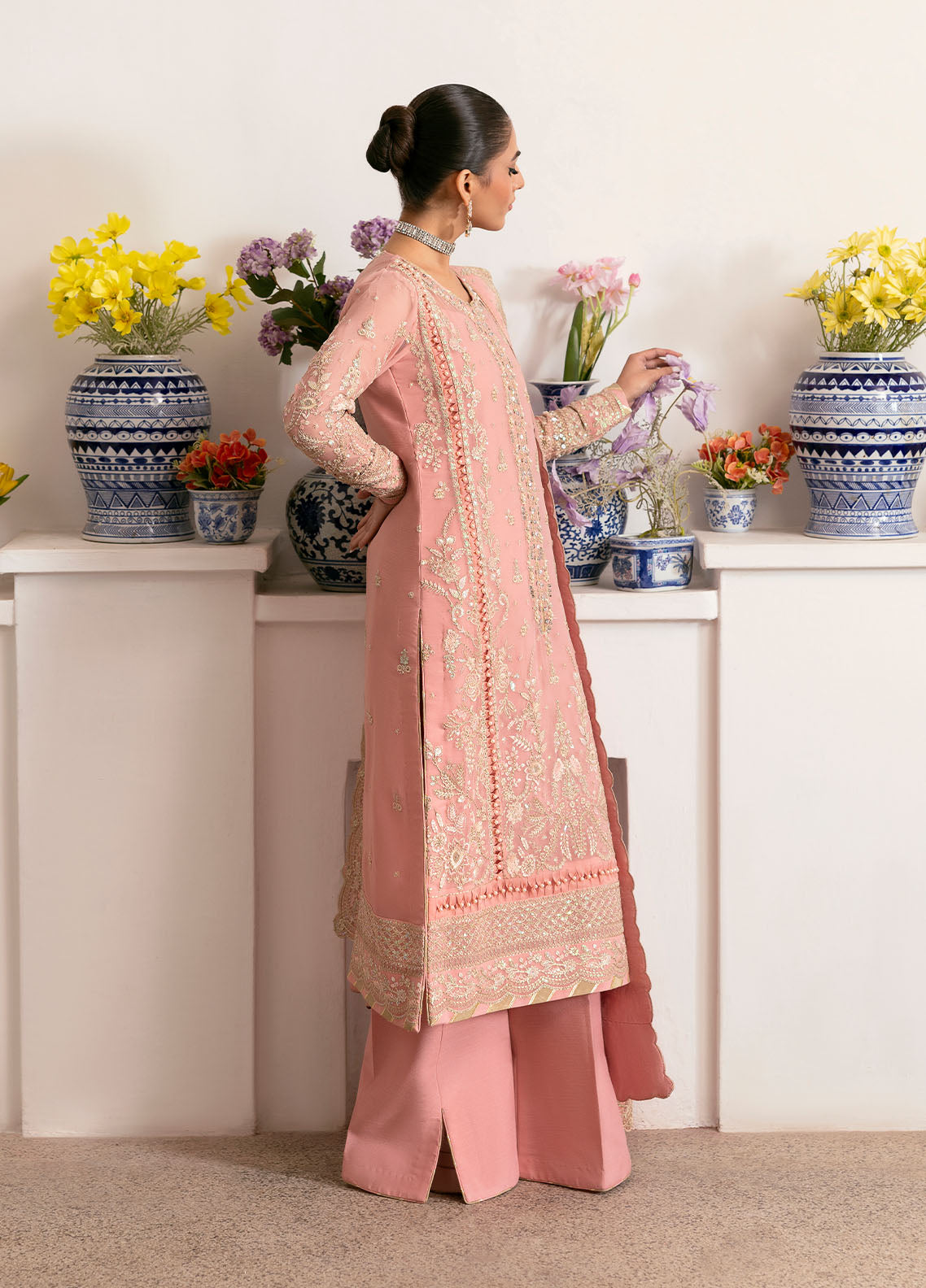 Gulaal | Reverie Embroidered Chiffon | CORALYN -  Gulaal Ladies Clothes - Original Designer Dress - House of Maryam