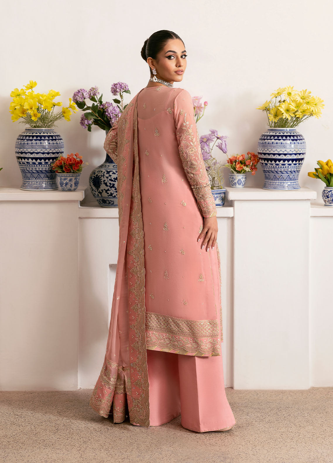 Gulaal | Reverie Embroidered Chiffon | CORALYN -  Gulaal Ladies Clothes - Original Designer Dress - House of Maryam
