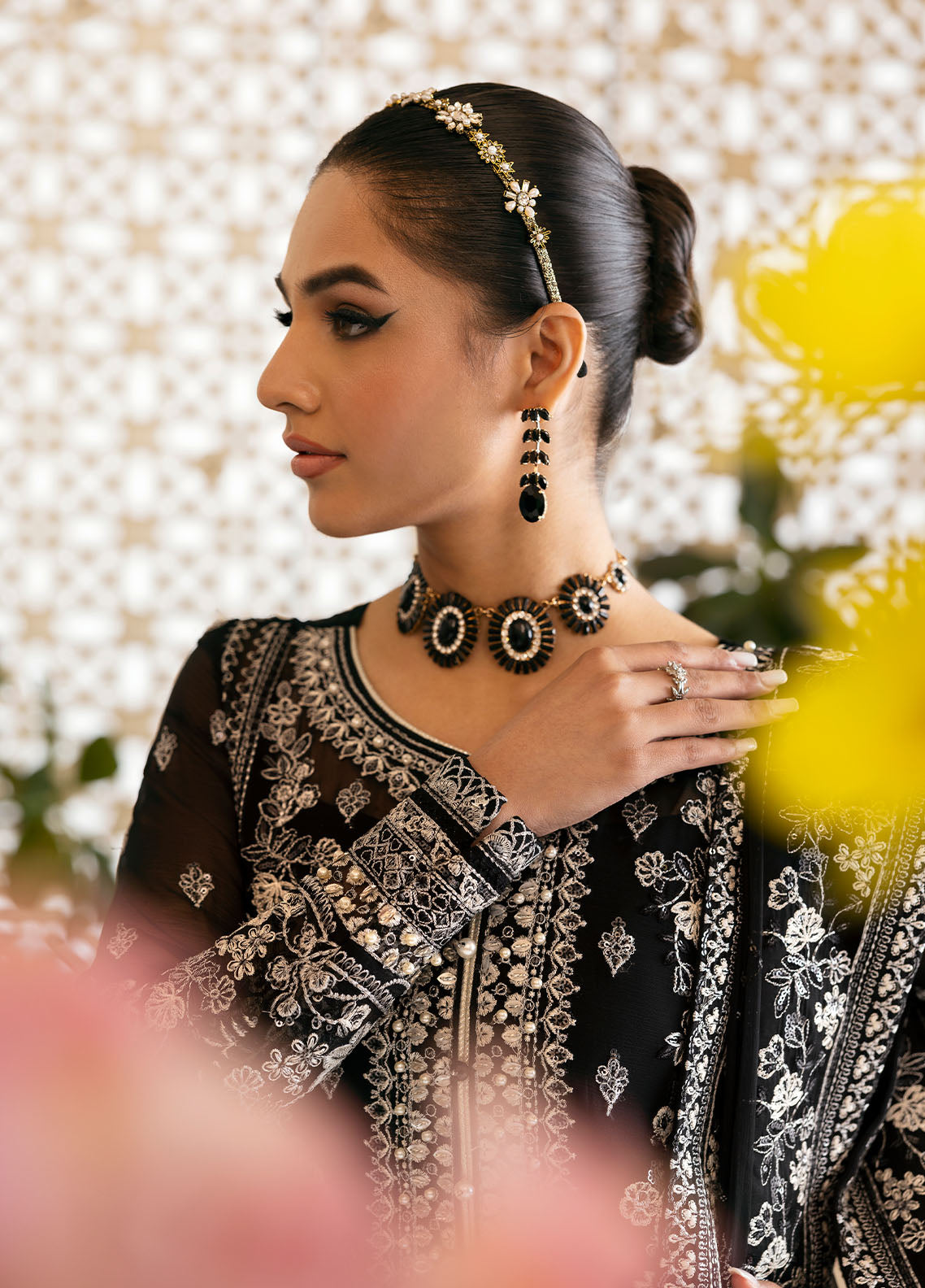 Gulaal | Reverie Embroidered Chiffon | NYRA -  Gulaal Ladies Clothes - Original Designer Dress - House of Maryam