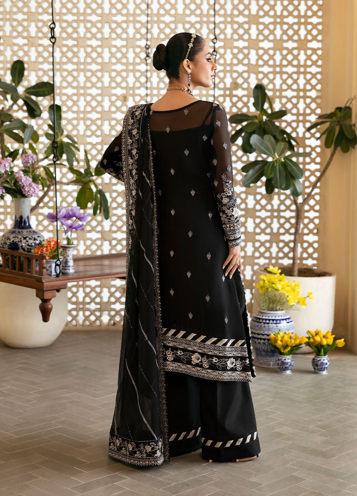 Gulaal | Reverie Embroidered Chiffon | NYRA -  Gulaal Ladies Clothes - Original Designer Dress - House of Maryam