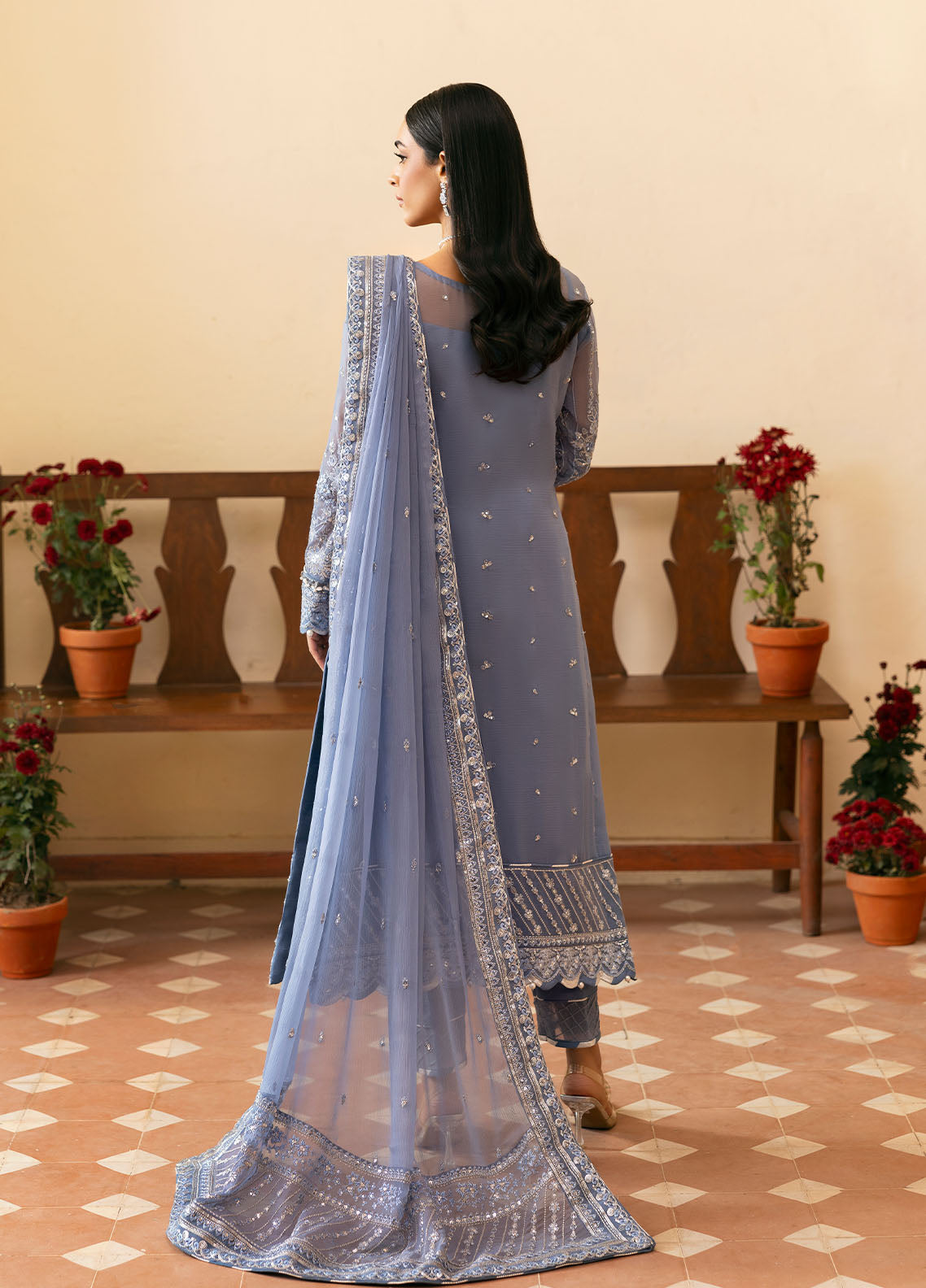 Gulaal | Reverie Embroidered Chiffon | MEHER -  Gulaal Ladies Clothes - Original Designer Dress - House of Maryam