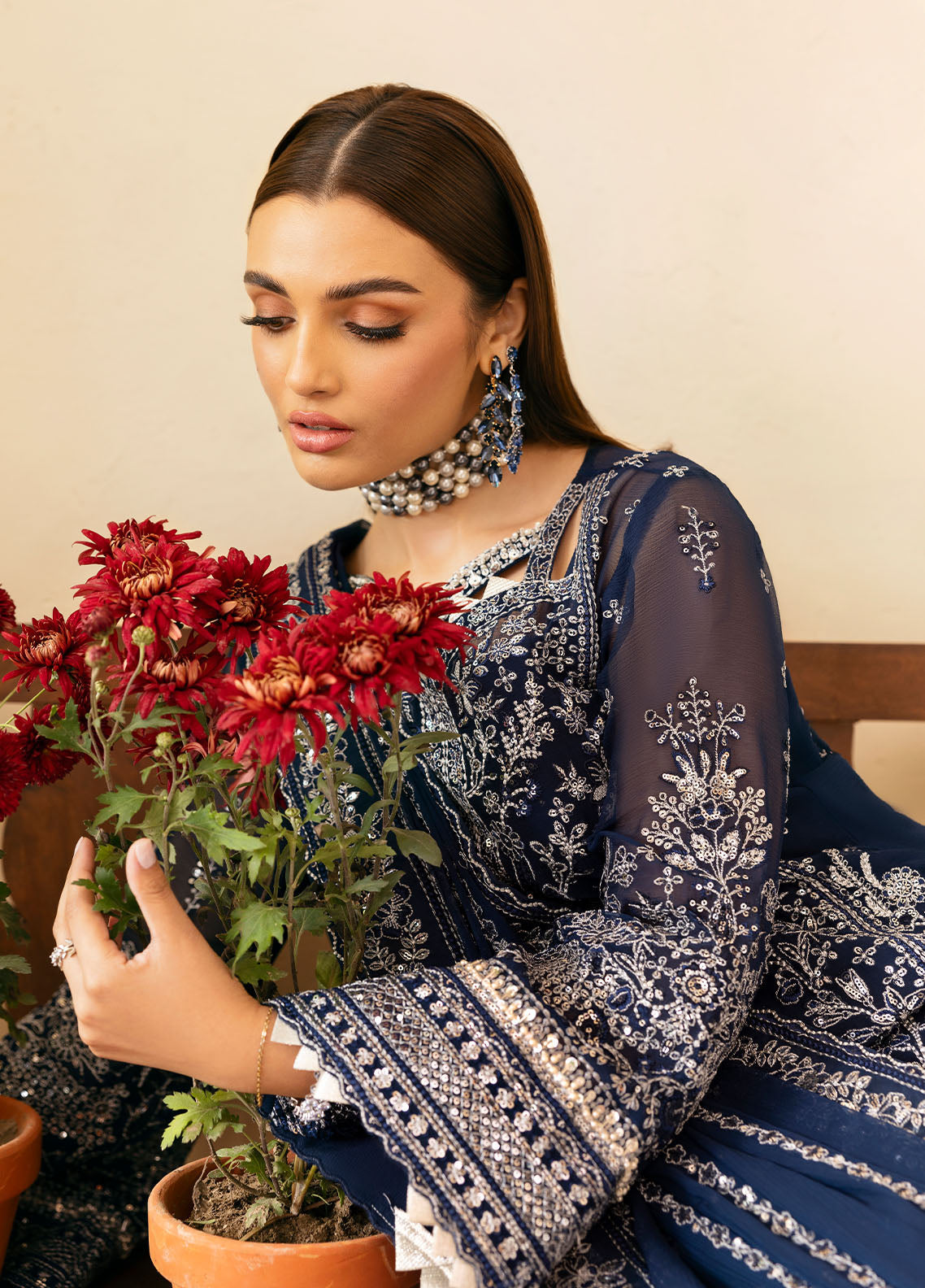 Gulaal | Reverie Embroidered Chiffon | ARISTA -  Gulaal Ladies Clothes - Original Designer Dress - House of Maryam