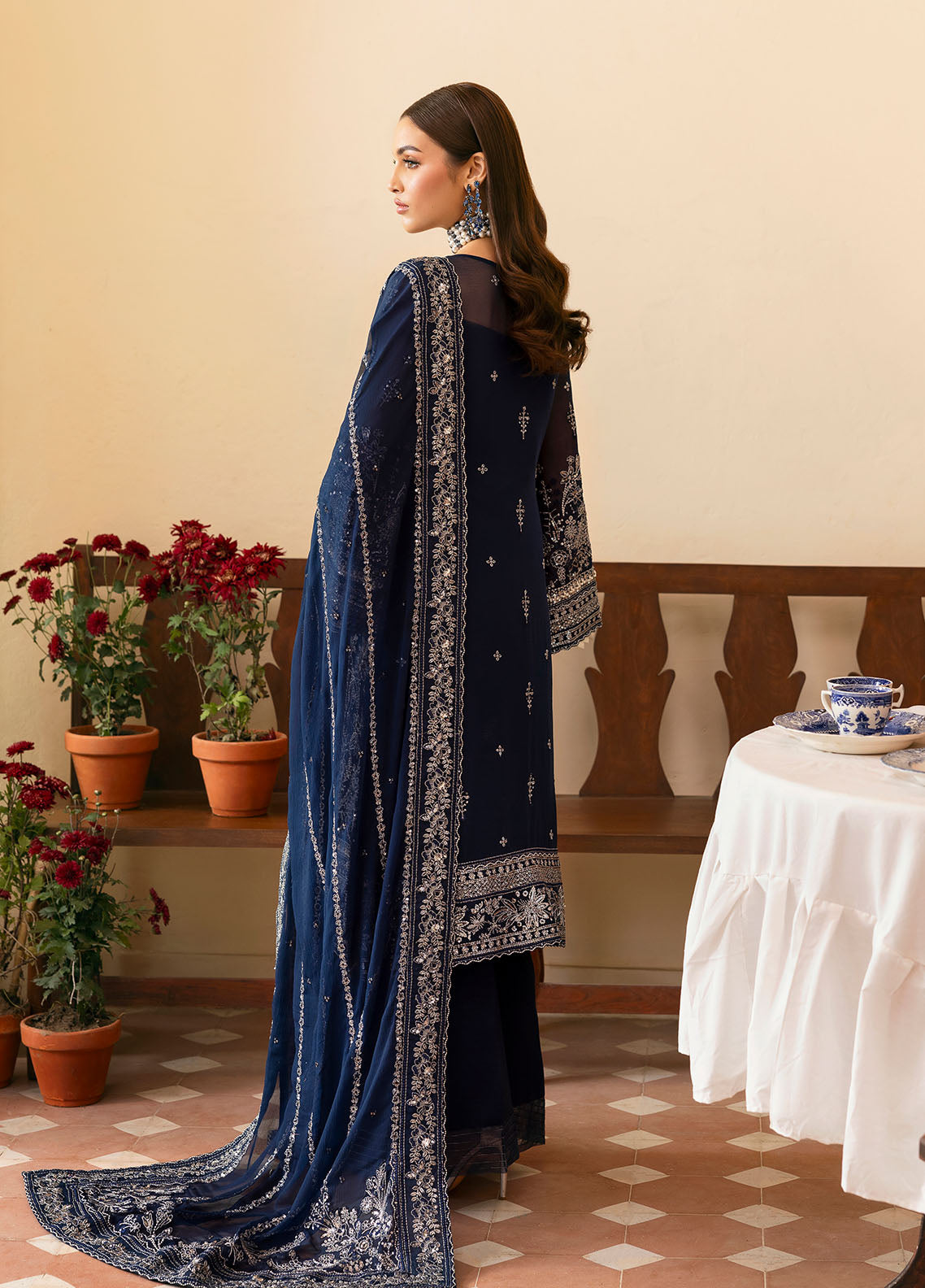 Gulaal | Reverie Embroidered Chiffon | ARISTA -  Gulaal Ladies Clothes - Original Designer Dress - House of Maryam