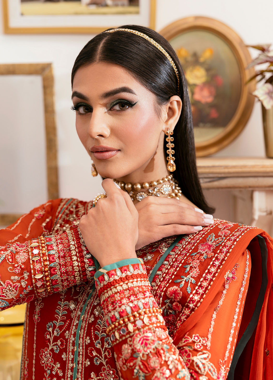 Gulaal | Reverie Embroidered Chiffon | ZARNA -  Gulaal Ladies Clothes - Original Designer Dress - House of Maryam