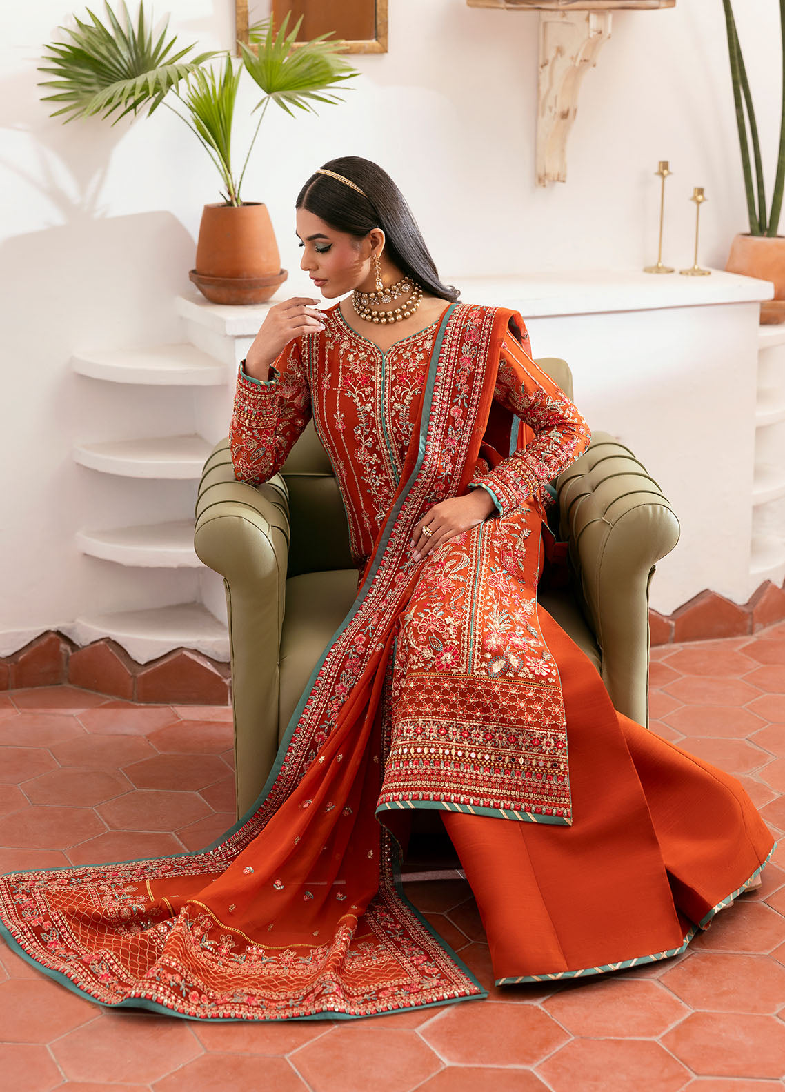 Gulaal | Reverie Embroidered Chiffon | ZARNA -  Gulaal Ladies Clothes - Original Designer Dress - House of Maryam