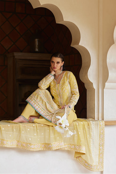 Gulaal | Luxury Lawn 25 | Iris -  Gulaal Ladies Clothes - Original Designer Dress - House of Maryam