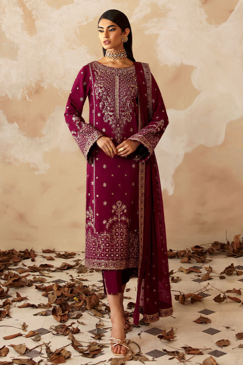 Gulaal | Shehrnaaz Raw Silk | Ramail -  Gulaal Ladies Clothes - Original Designer Dress - House of Maryam