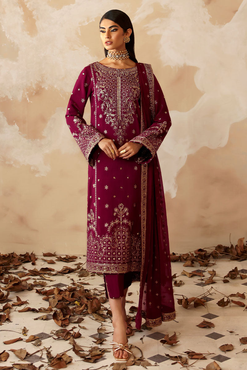 Gulaal | Shehrnaaz Raw Silk | Ramail -  Gulaal Ladies Clothes - Original Designer Dress - House of Maryam