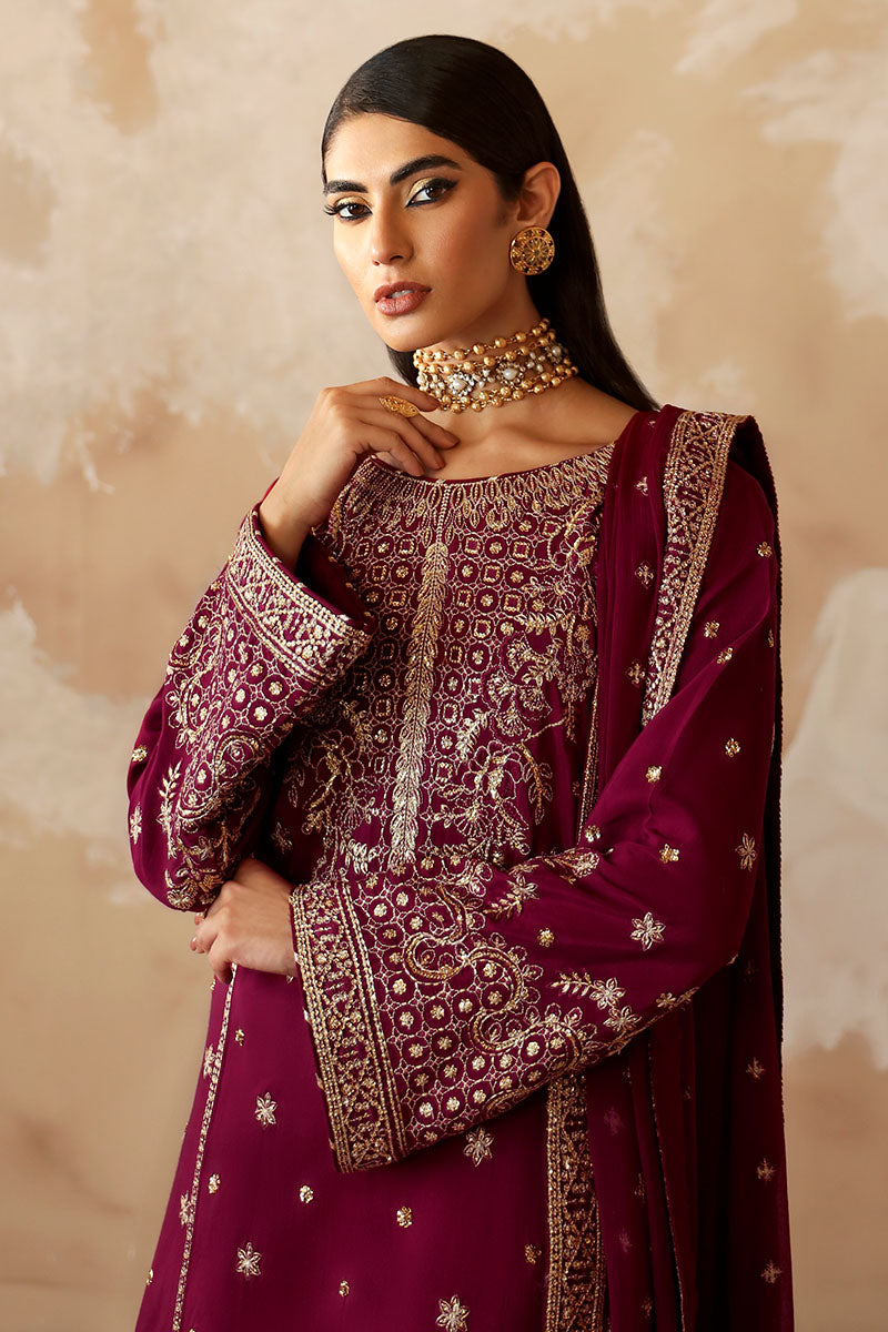 Gulaal | Shehrnaaz Raw Silk | Ramail -  Gulaal Ladies Clothes - Original Designer Dress - House of Maryam