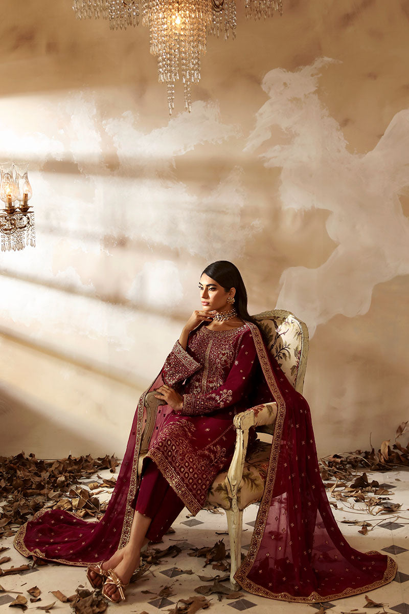 Gulaal | Shehrnaaz Raw Silk | Ramail -  Gulaal Ladies Clothes - Original Designer Dress - House of Maryam