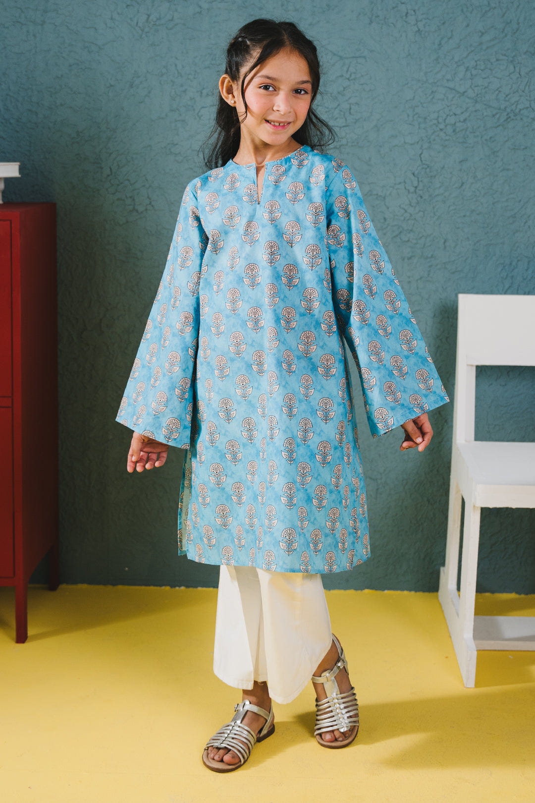Zellbury Girls | 1 Piece Cambric | Kurta - 1651 -  Zellbury Girls Essential Pret - Original Designer Dress - House of Maryam