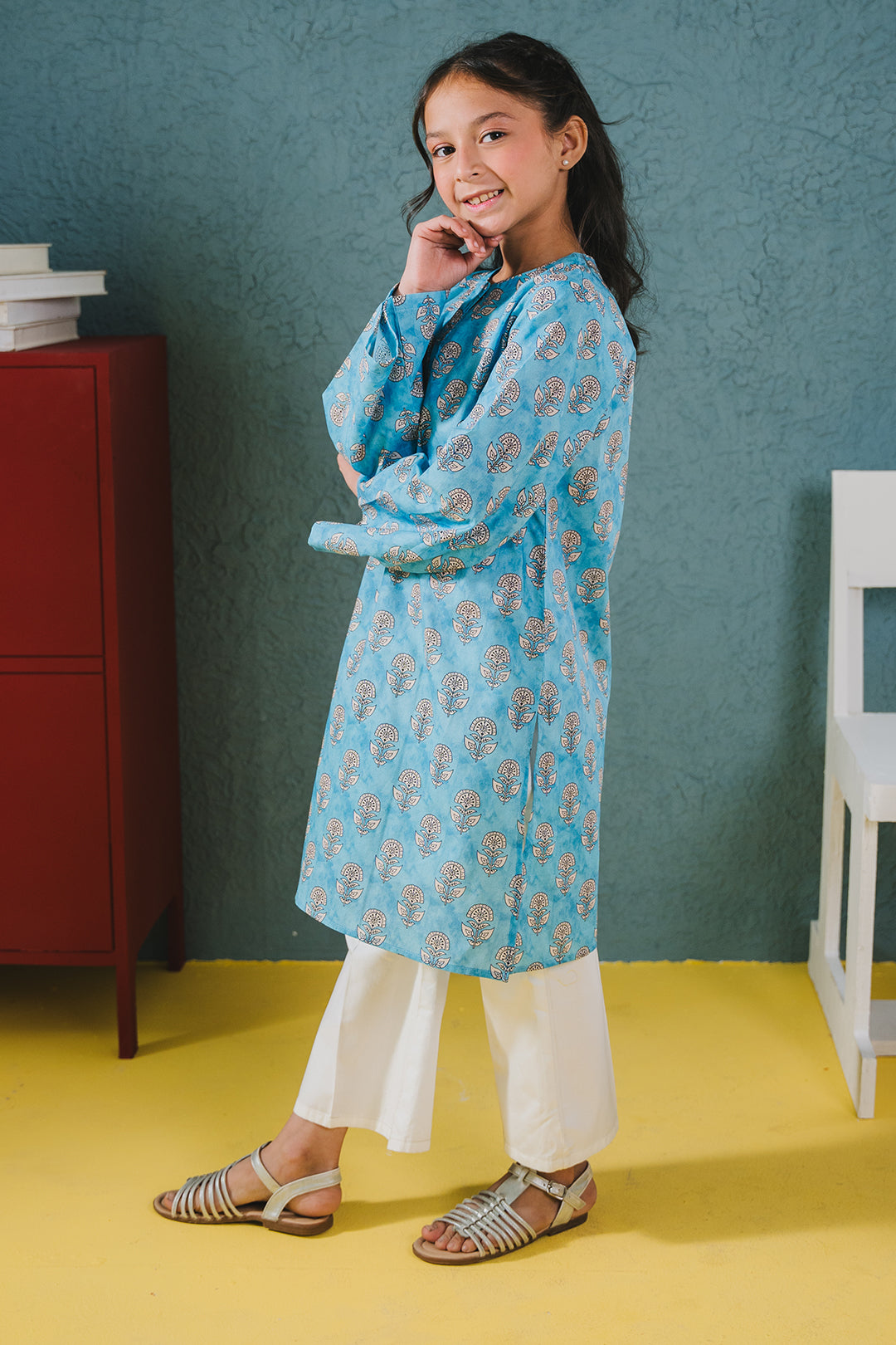 Zellbury Girls | 1 Piece Cambric | Kurta - 1651 -  Zellbury Girls Essential Pret - Original Designer Dress - House of Maryam