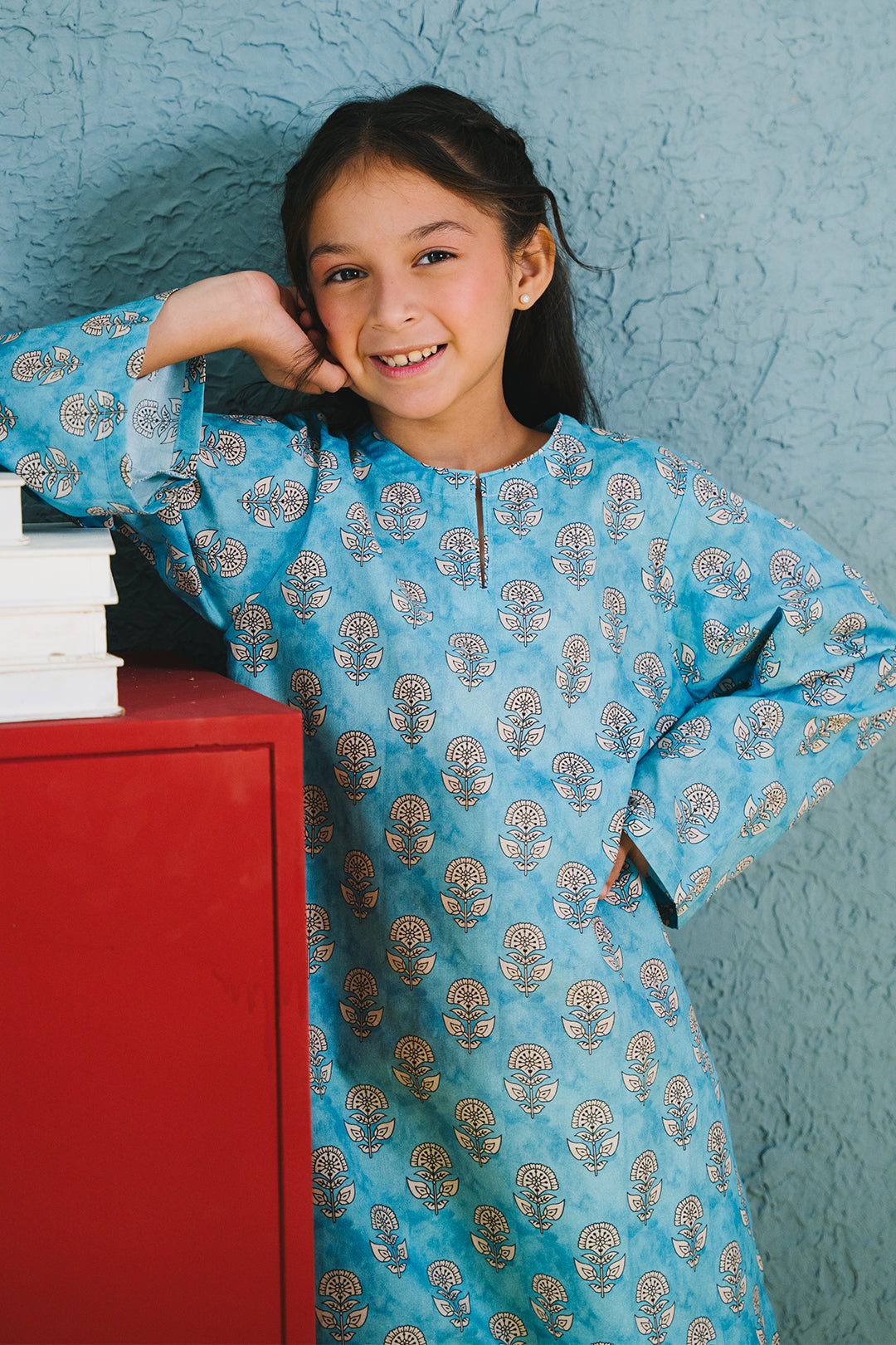 Zellbury Girls | 1 Piece Cambric | Kurta - 1651 -  Zellbury Girls Essential Pret - Original Designer Dress - House of Maryam