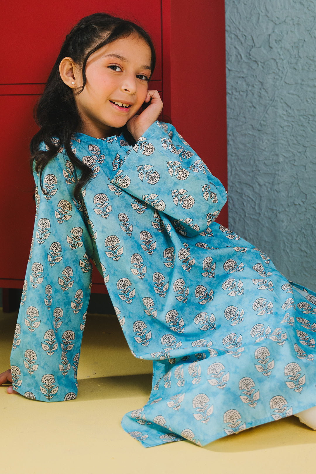 Zellbury Girls | 1 Piece Cambric | Kurta - 1651 -  Zellbury Girls Essential Pret - Original Designer Dress - House of Maryam