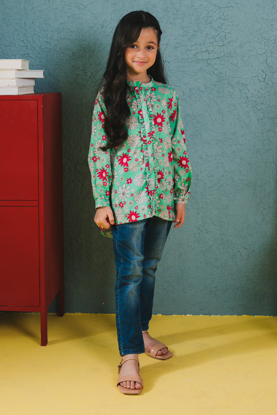 Zellbury Girls | 1 Piece Cambric | Kurta - 1653 -  Zellbury Girls Essential Pret - Original Designer Dress - House of Maryam