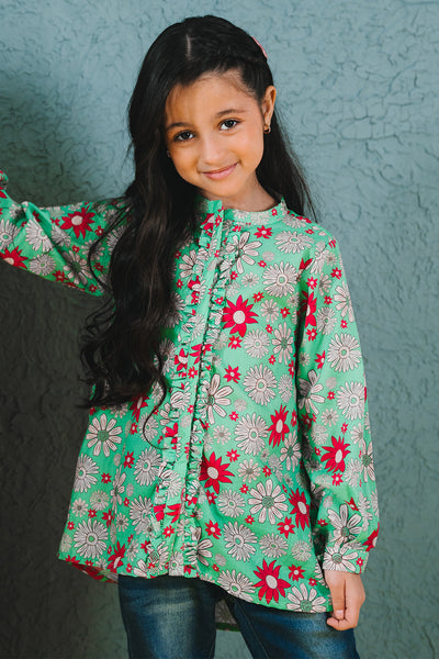 Zellbury Girls | 1 Piece Cambric | Kurta - 1653 -  Zellbury Girls Essential Pret - Original Designer Dress - House of Maryam