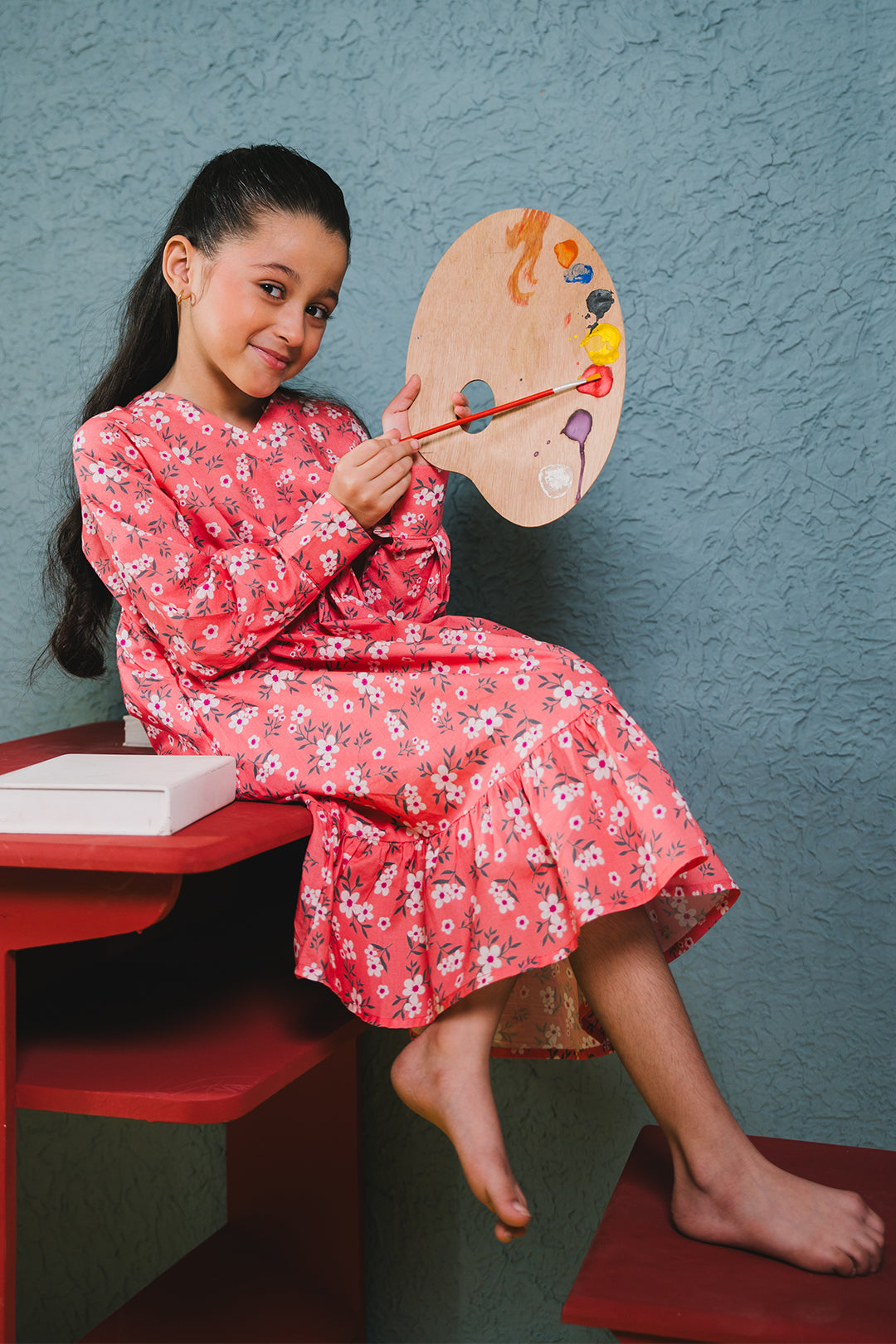 Zellbury Girls | 1 Piece Cambric | Kurta - 1656 -  Zellbury Girls Essential Pret - Original Designer Dress - House of Maryam