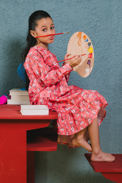 Zellbury Girls | 1 Piece Cambric | Kurta - 1656 -  Zellbury Girls Essential Pret - Original Designer Dress - House of Maryam