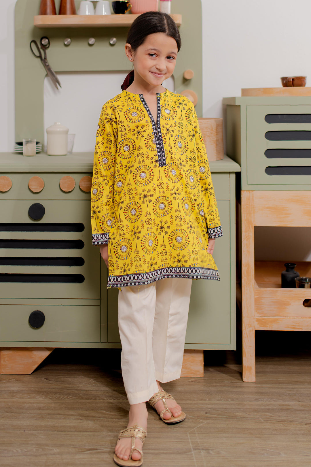 Zellbury Girls | 1 Piece Cambric | Kurta - 1685 -  Zellbury Girls Essential Pret - Original Designer Dress - House of Maryam