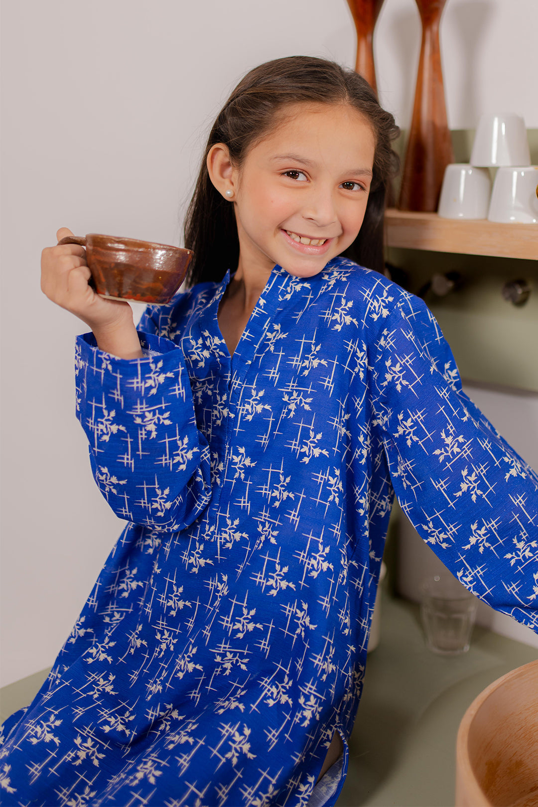 Zellbury Girls | 1 Piece Khaddar | Kurta - 1692 -  Zellbury Girls Essential Pret - Original Designer Dress - House of Maryam
