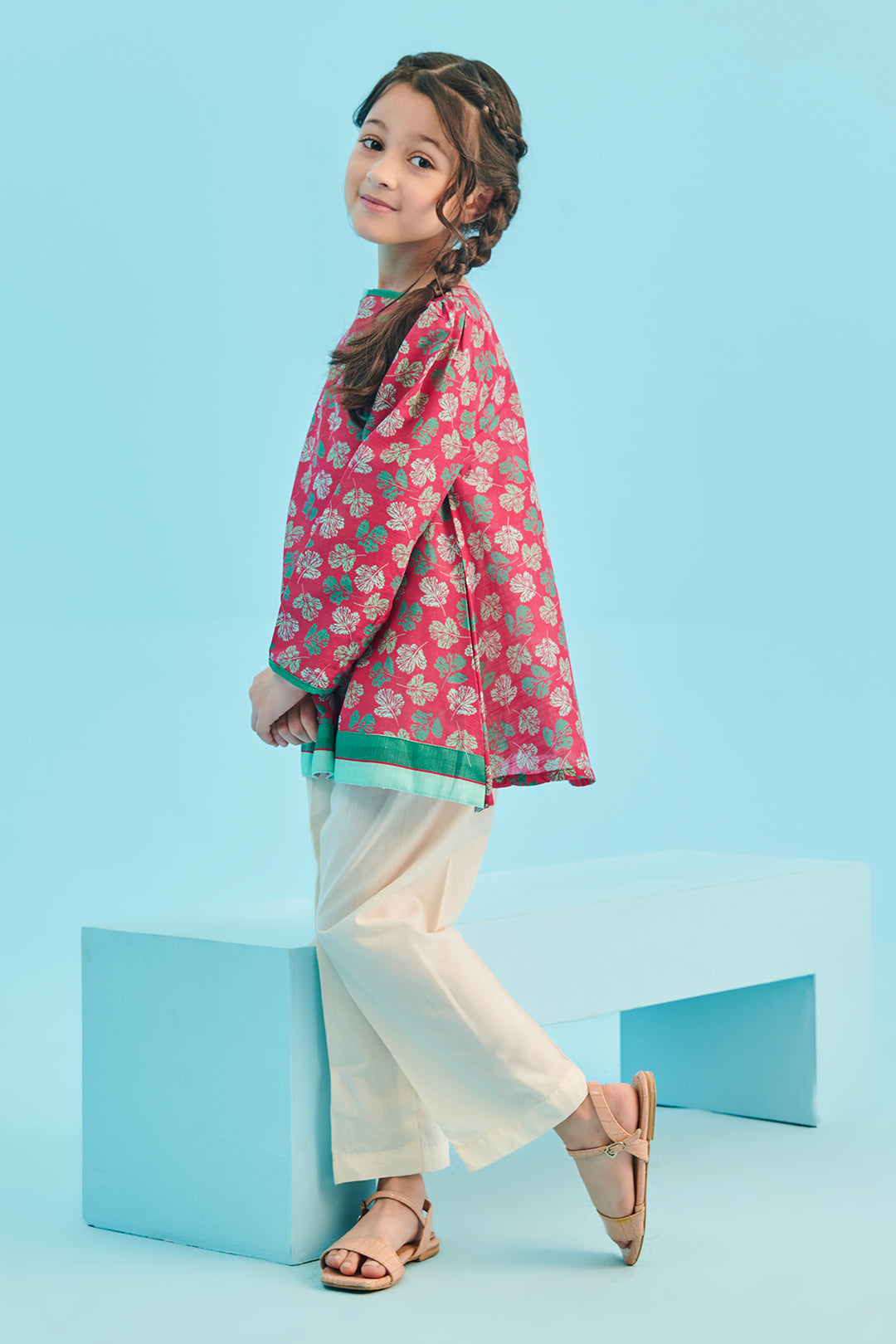 Zellbury Girls | 1 Piece Viscose | Kurta - 1700 -  Zellbury Girls Essential Pret - Original Designer Dress - House of Maryam