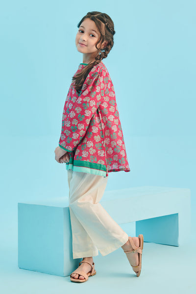 Zellbury Girls | 1 Piece Viscose | Kurta - 1700 -  Zellbury Girls Essential Pret - Original Designer Dress - House of Maryam