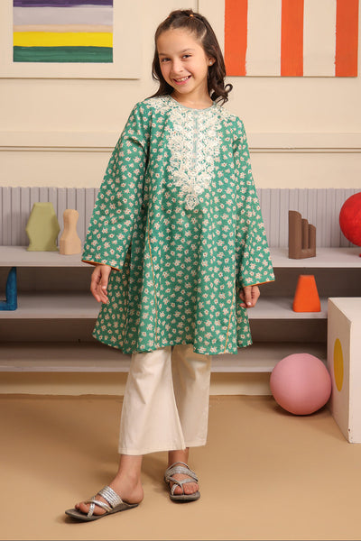 Zellbury Girls | 1 Piece Viscose | Embroidered Kurta - 1701 -  Zellbury Girls Essential Pret - Original Designer Dress - House of Maryam