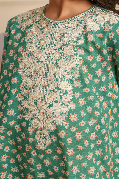Zellbury Girls | 1 Piece Viscose | Embroidered Kurta - 1701 -  Zellbury Girls Essential Pret - Original Designer Dress - House of Maryam