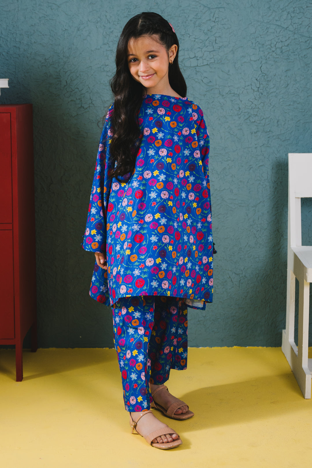 Zellbury Girls | 2 Piece Cambric | Kurta Trouser - 2660 -  Zellbury Girls Essential Pret - Original Designer Dress - House of Maryam