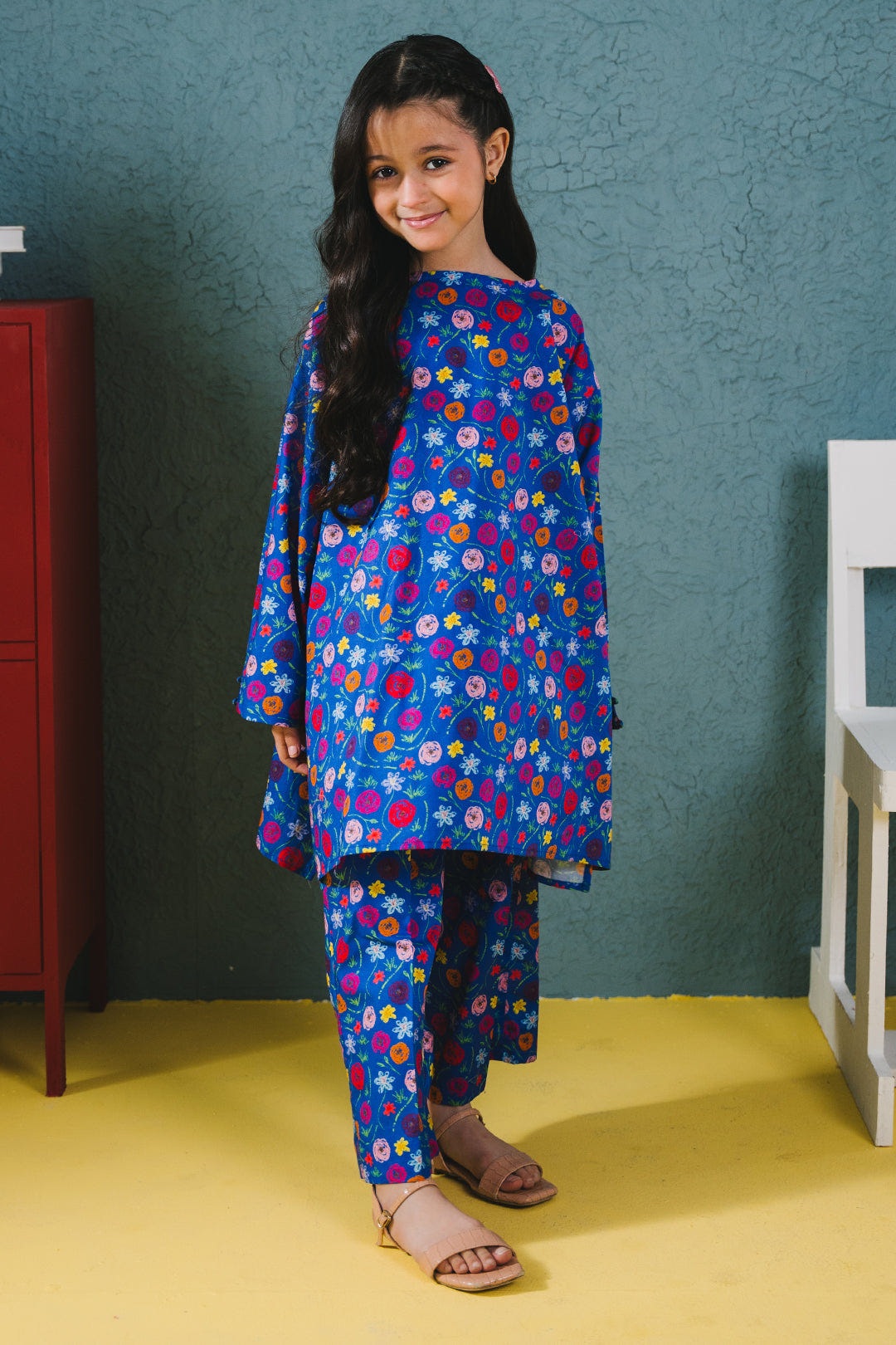 Zellbury Girls | 2 Piece Cambric | Kurta Trouser - 2660 -  Zellbury Girls Essential Pret - Original Designer Dress - House of Maryam
