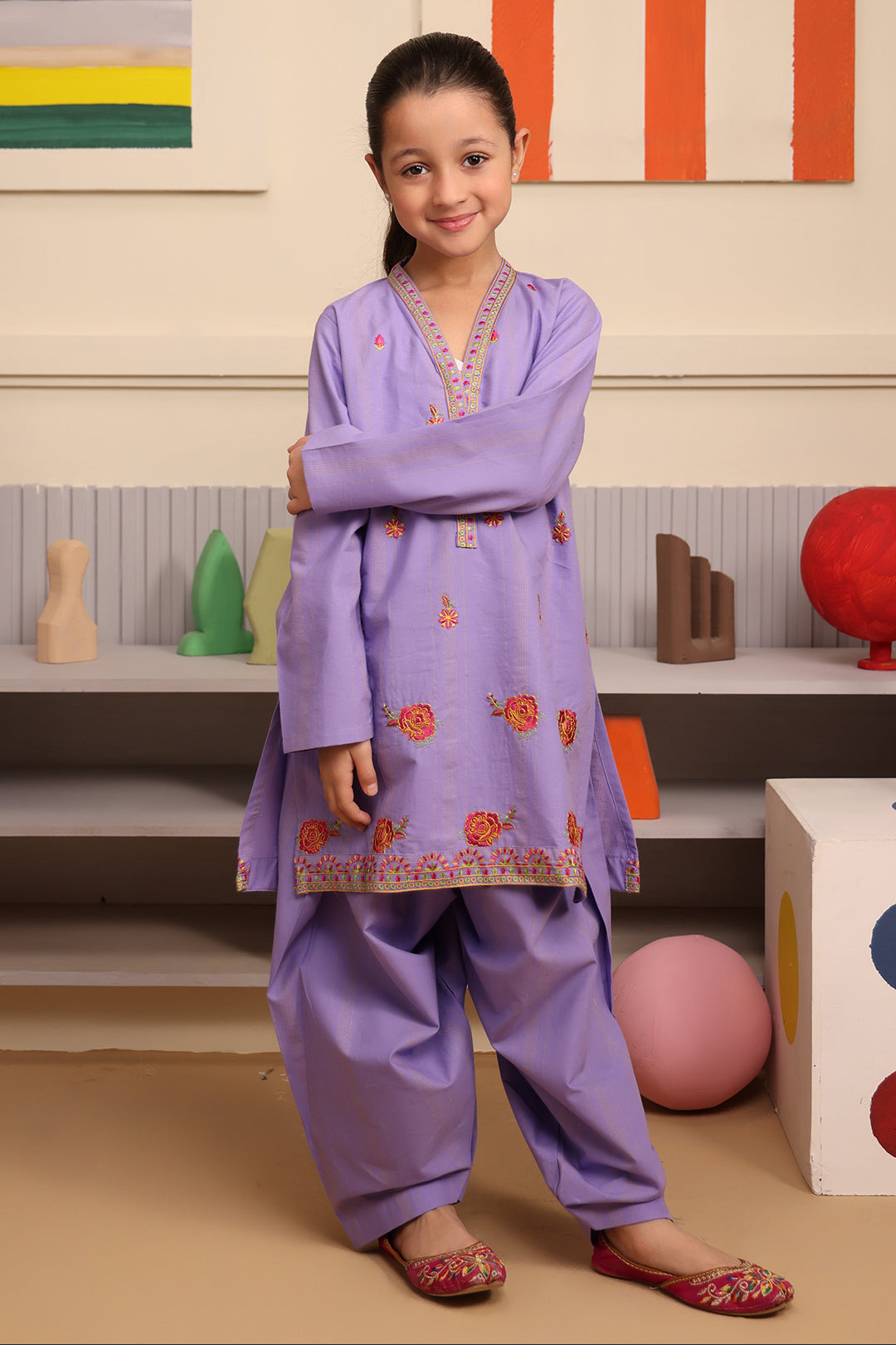 Zellbury Girls | 2 Piece Lawn | Embroidered Kurta Trouser - 2662 -  Zellbury Girls Essential Pret - Original Designer Dress - House of Maryam