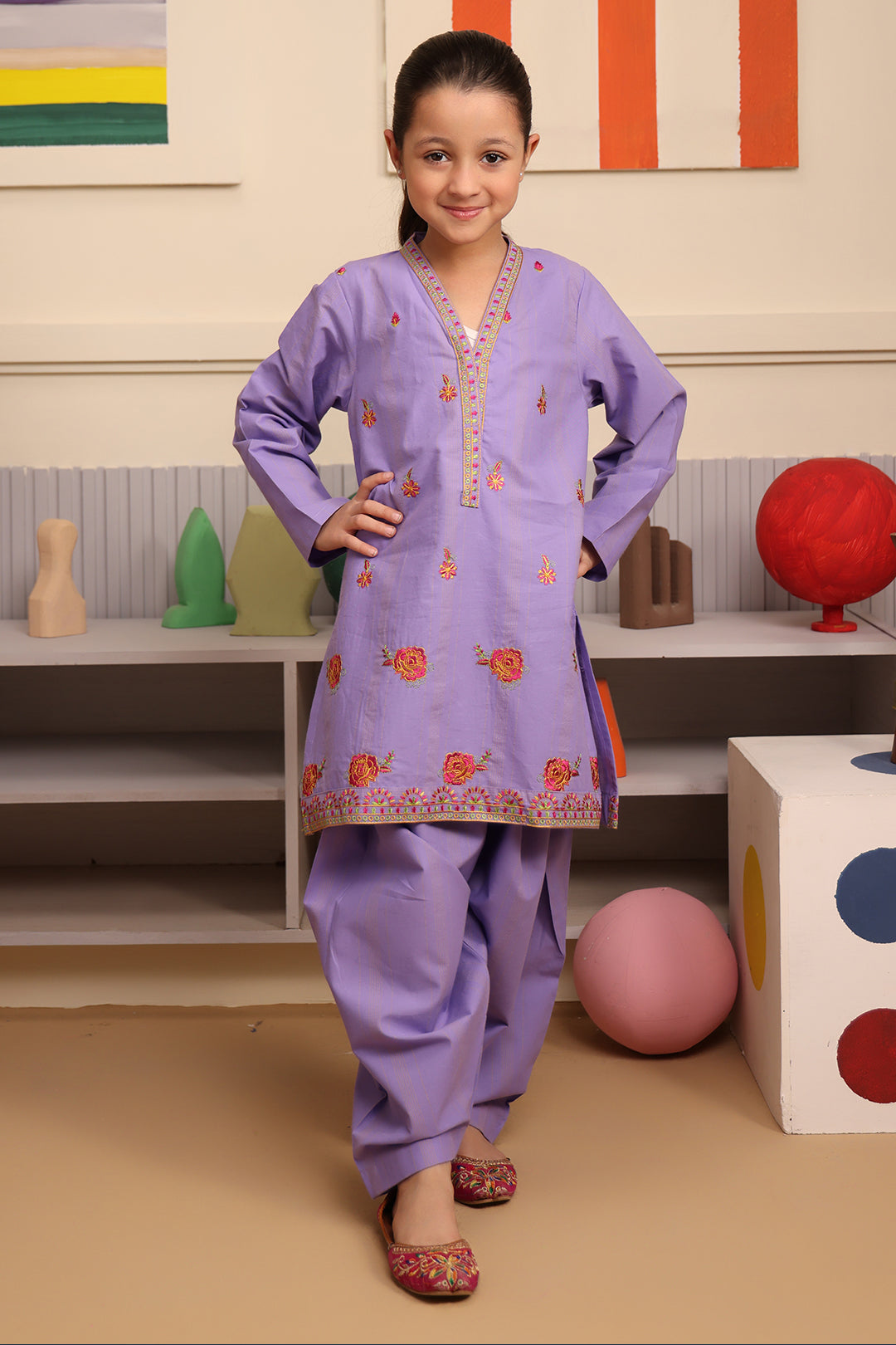 Zellbury Girls | 2 Piece Lawn | Embroidered Kurta Trouser - 2662 -  Zellbury Girls Essential Pret - Original Designer Dress - House of Maryam