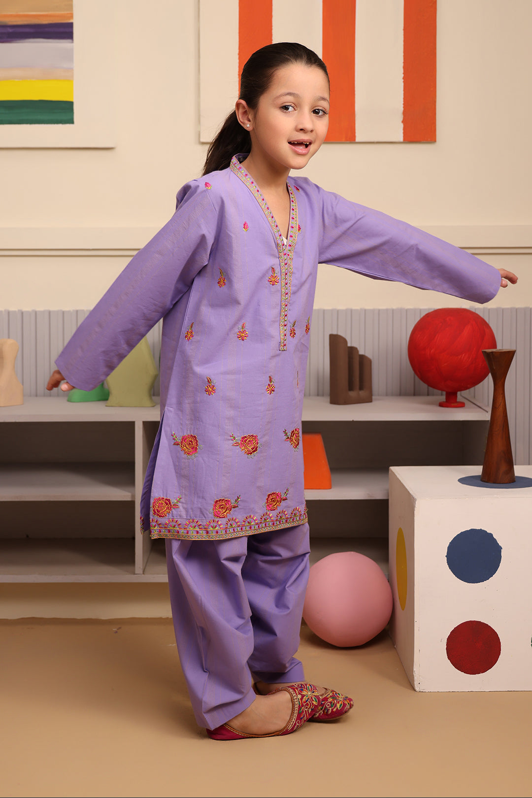 Zellbury Girls | 2 Piece Lawn | Embroidered Kurta Trouser - 2662 -  Zellbury Girls Essential Pret - Original Designer Dress - House of Maryam