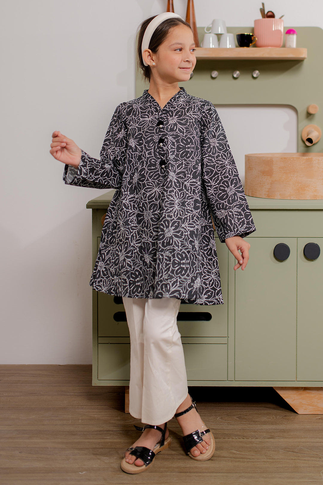 Zellbury Girls | 1 Piece Cambric | Kurta - 2666 -  Zellbury Girls Essential Pret - Original Designer Dress - House of Maryam