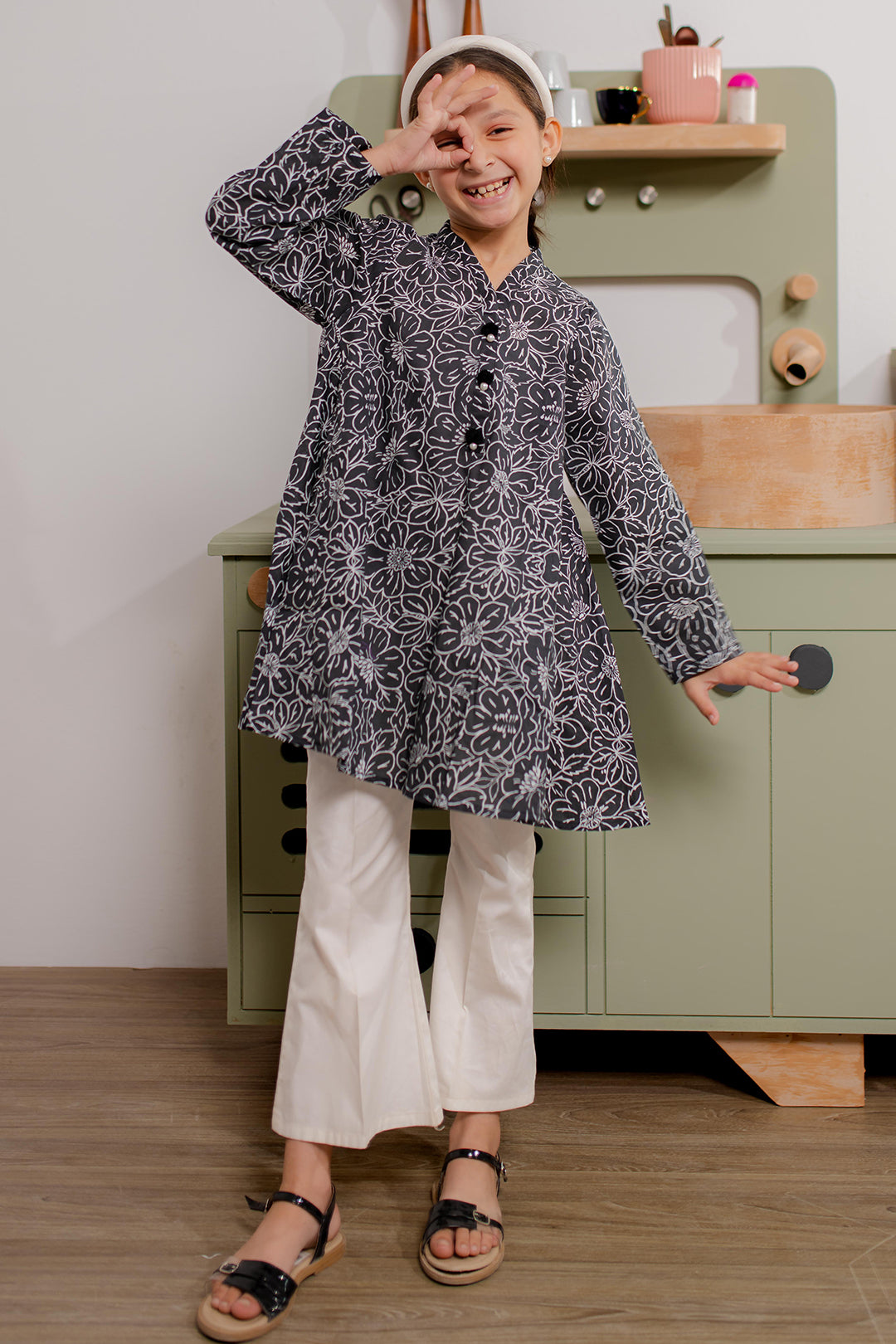 Zellbury Girls | 1 Piece Cambric | Kurta - 2666 -  Zellbury Girls Essential Pret - Original Designer Dress - House of Maryam