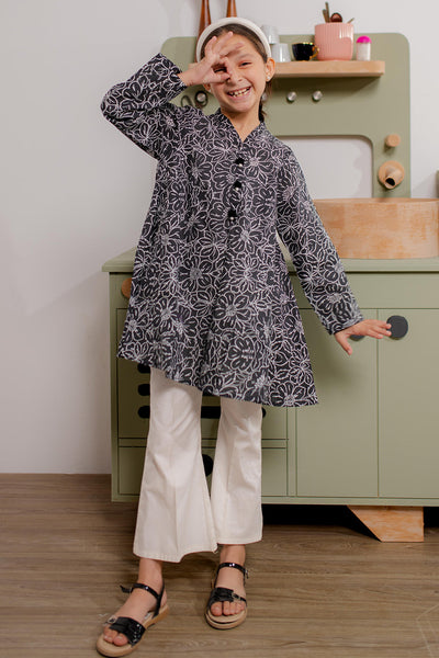 Zellbury Girls | 1 Piece Cambric | Kurta - 2666 -  Zellbury Girls Essential Pret - Original Designer Dress - House of Maryam