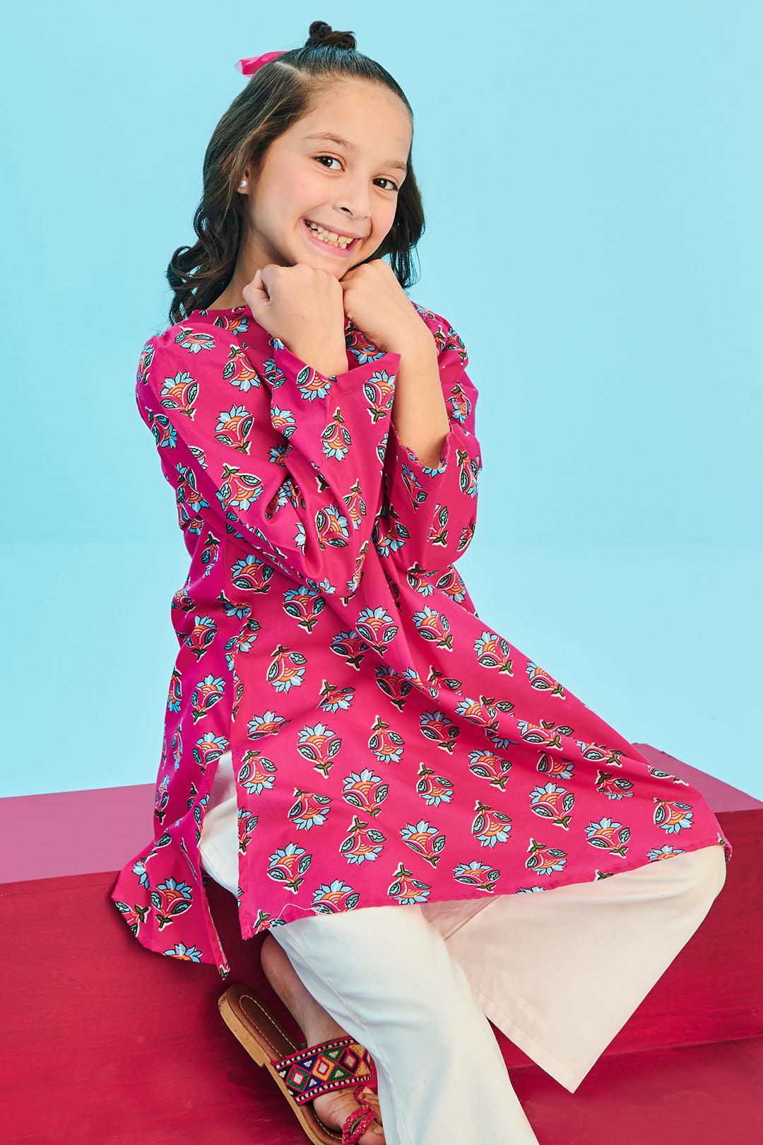 Zellbury Girls | 2 Piece Cambric | Kurta Trouser - 2668 -  Zellbury Girls Essential Pret - Original Designer Dress - House of Maryam