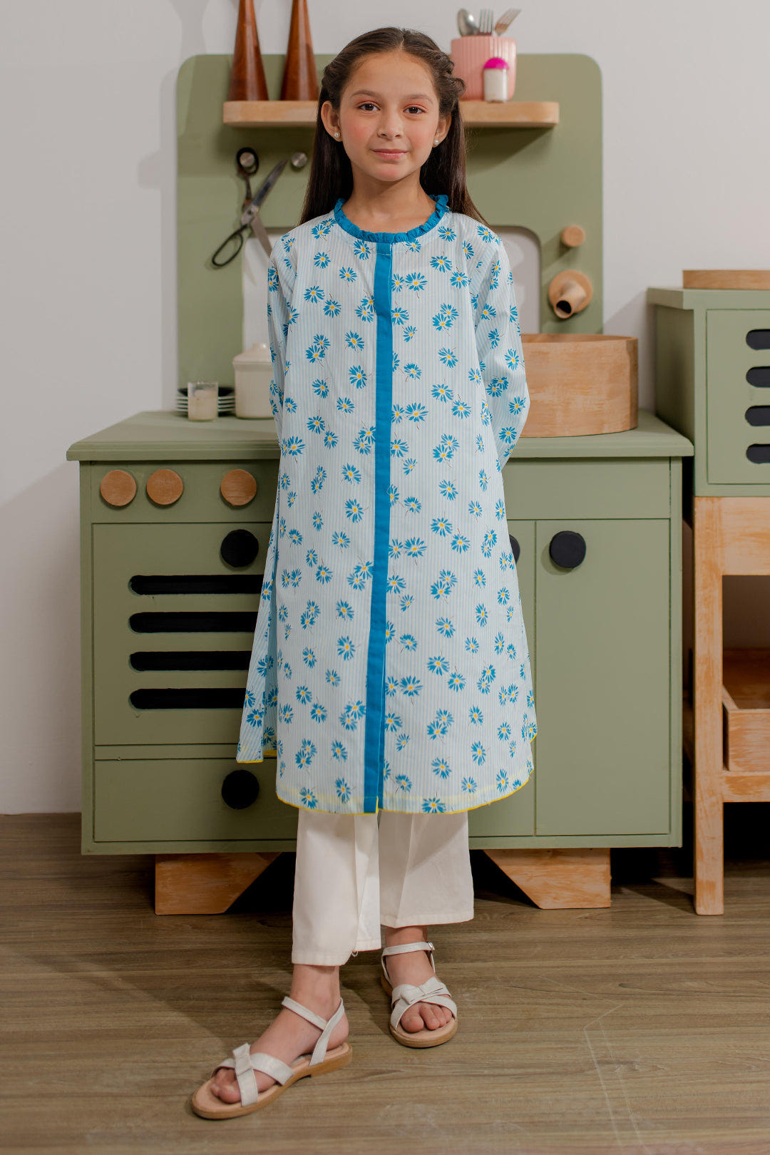 Zellbury Girls | 1 Piece Cambric | Kurta - 2677 -  Zellbury Girls Essential Pret - Original Designer Dress - House of Maryam