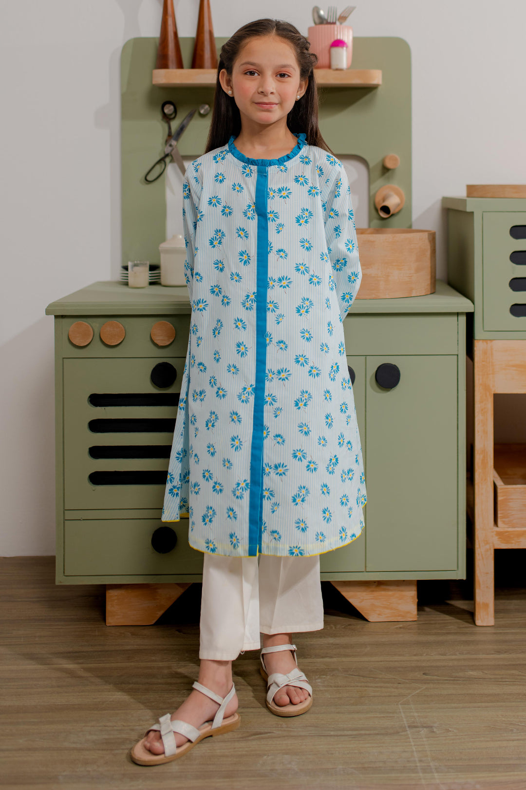 Zellbury Girls | 1 Piece Cambric | Kurta - 2677 -  Zellbury Girls Essential Pret - Original Designer Dress - House of Maryam