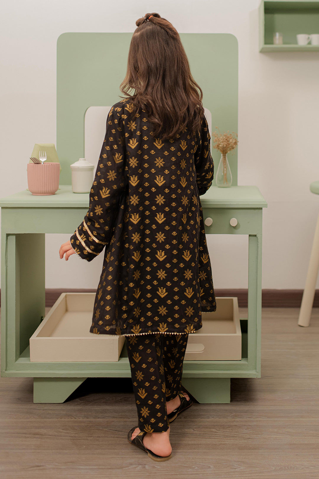Zellbury Girls | 2 Piece Jacquard | Kurta Trouser - 2697 -  Zellbury Girls Essential Pret - Original Designer Dress - House of Maryam