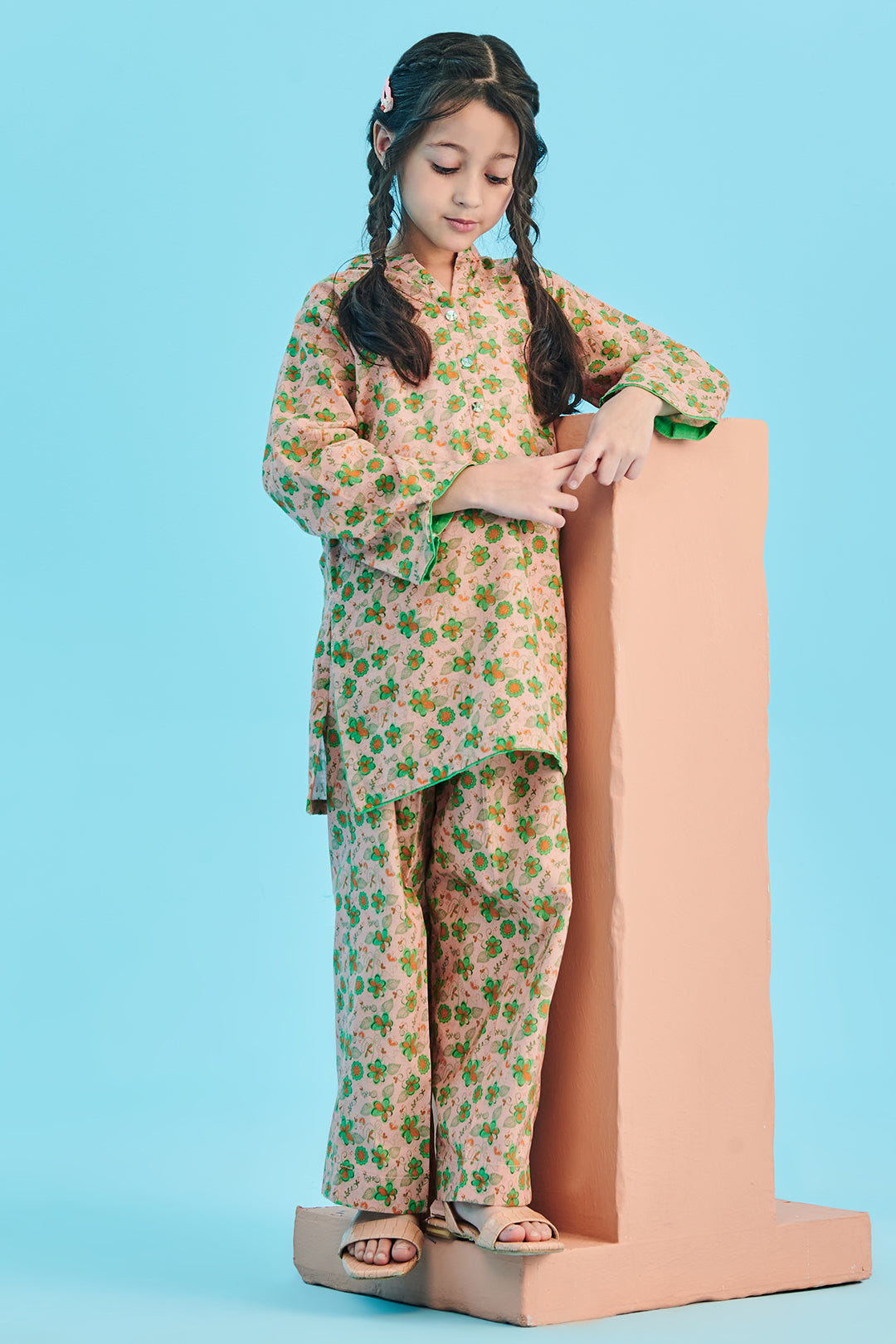 Zellbury Girls | 2 Piece Viscose | Kurta Trouser - 2702 -  Zellbury Girls Essential Pret - Original Designer Dress - House of Maryam