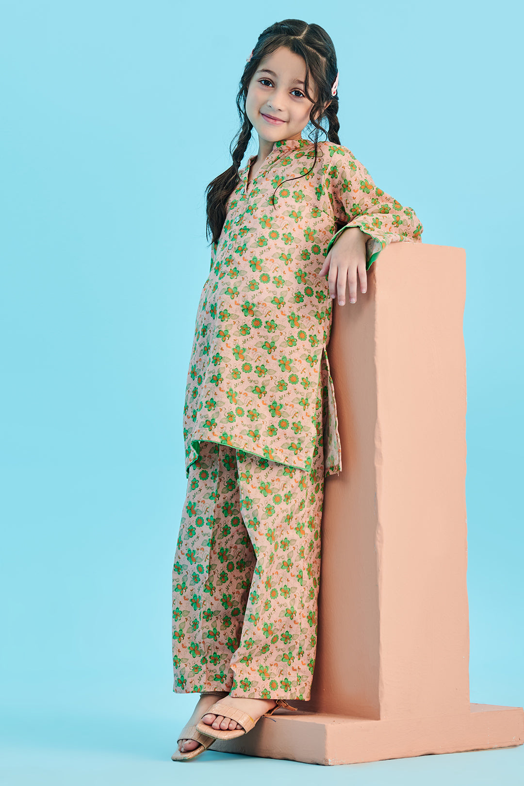 Zellbury Girls | 2 Piece Viscose | Kurta Trouser - 2702 -  Zellbury Girls Essential Pret - Original Designer Dress - House of Maryam