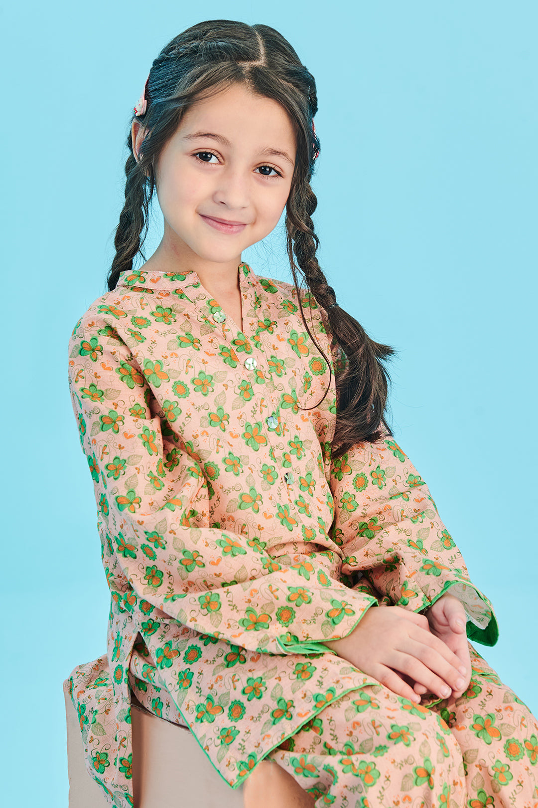 Zellbury Girls | 2 Piece Viscose | Kurta Trouser - 2702 -  Zellbury Girls Essential Pret - Original Designer Dress - House of Maryam