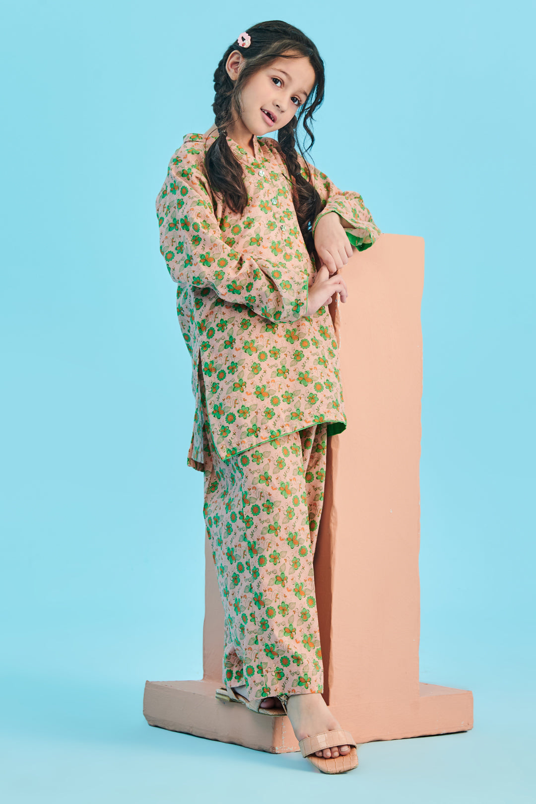 Zellbury Girls | 2 Piece Viscose | Kurta Trouser - 2702 -  Zellbury Girls Essential Pret - Original Designer Dress - House of Maryam