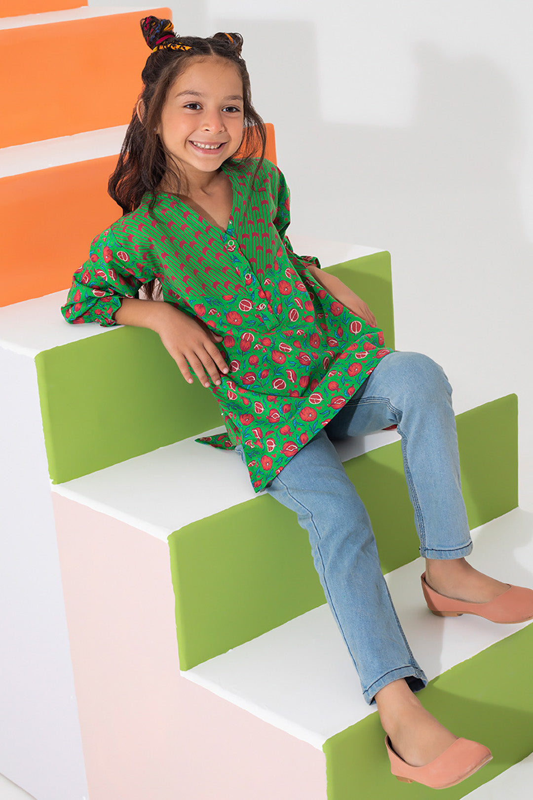 Zellbury Girls | 1 Piece Lawn | Kurta - 1015 -  Zellbury Girls Essential Pret - Original Designer Dress - House of Maryam