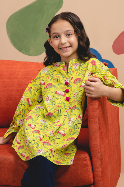 Zellbury Girls | 1 Piece Lawn | Kurta - 1306 -  Zellbury Girls Essential Pret - Original Designer Dress - House of Maryam