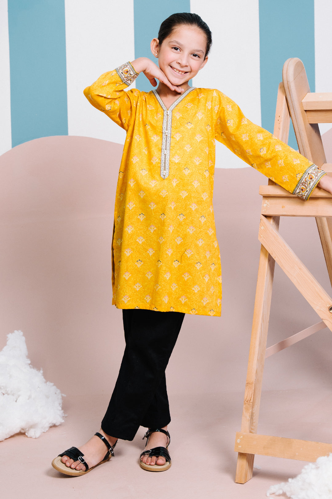 Zellbury Girls | 1 Piece Lawn | Kurta - 1339 -  Zellbury Girls Essential Pret - Original Designer Dress - House of Maryam