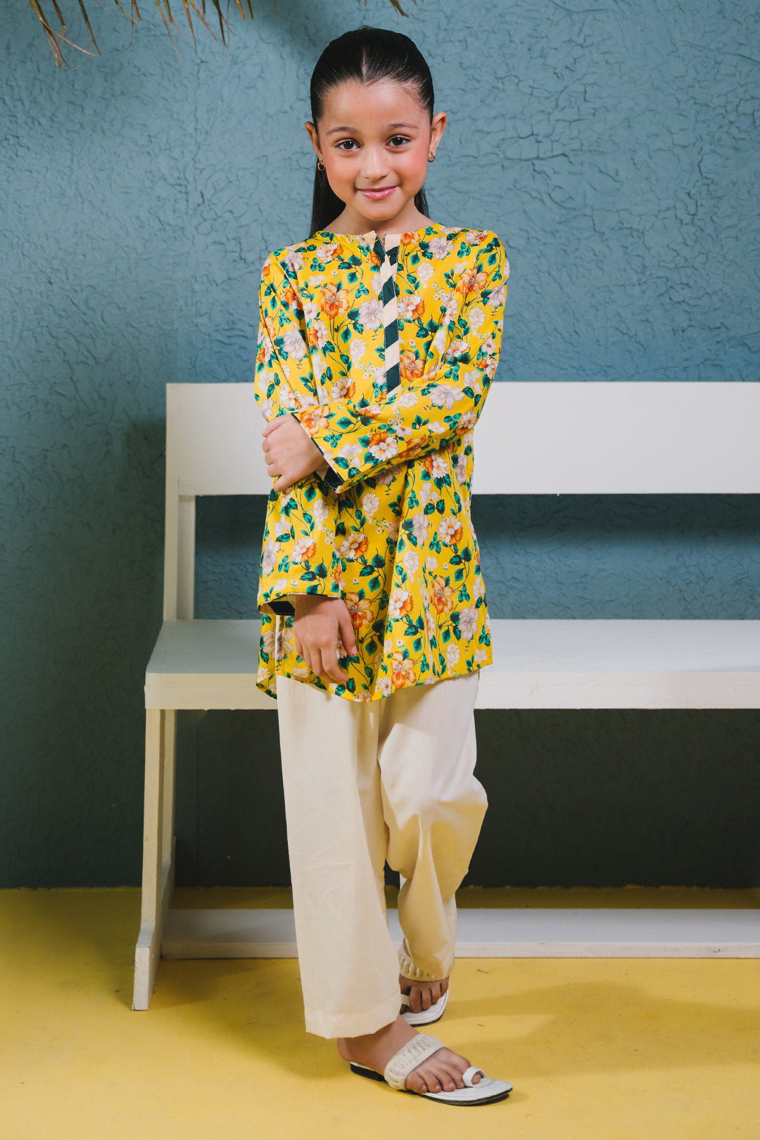 Zellbury Girls | 1 Piece Lawn | Kurta - 1384 -  Zellbury Girls Essential Pret - Original Designer Dress - House of Maryam